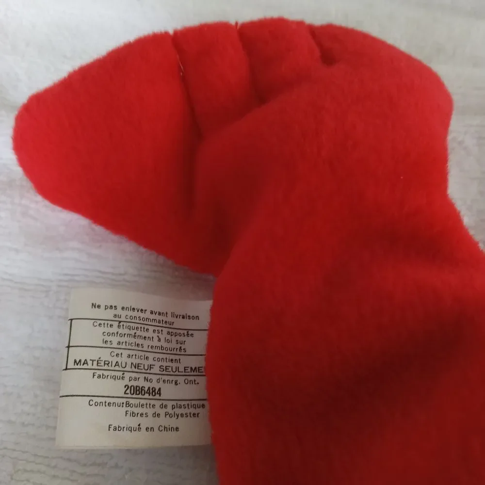 RARE/RETIRED ORIGINAL Ty Pinchers the Lobster. 1993. COLLECTOR ITEM.